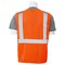 Erb Safety Safety Vest, Economy, Pockets, Mesh, Class 2, S363P, Hi-Viz Orange, SM 61657